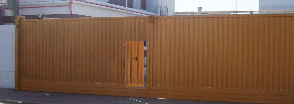 portón corredizo